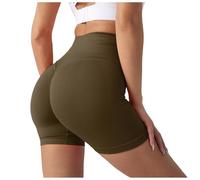 Cuissard de cyclisme pour femme, legging court invisible Scrunch Butt Lifting Gym Workout Short de sport sans couture Pantalon de yoga Push Up Booty Biker Short d'entraînement sans couture pour