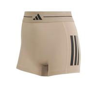 Adidas Hyperglam 3 Stripes Short Leggings Beige 2XL Femme