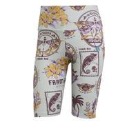 ADIDAS SPORTSWEAR Pantalon 'Adidas X Farm' brun foncé / jaune d'or / gris clair / lavande, Taille 30-32
