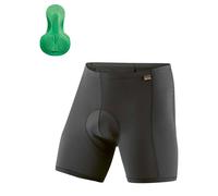 Gonso Shorts cycliste Sitivo U Homme – Peau de chamois Poron, coupe ajustée – Noir XL