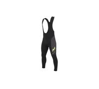 Cuissard long à bretelles crono Massi - Homme - Vélo sur route - Noir/jaune - XXL L