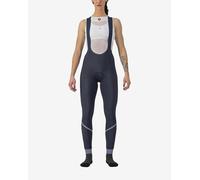 Cuissard long Castelli Velocissima Drop Tail bleu foncé argenté réfléchissant femme - L