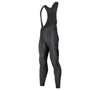 Cuissard Long de Cyclisme Pantalon à Bretelles Thermique for Hommes, avec Poche arrière, rembourré en Gel 5D, Polaire, Sport, Chaud, for vélo de Route, Hiver(XXL)