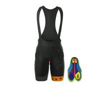 Cuissard Velo Homme Équipe Cyclisme Cuissard VTT Respirant Hommes Gel rembourré Collants de vélo Triathlon Pro vélo Shorts sous l'usure (Color : Bib Shorts, Size : L)