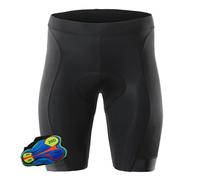 Cuissard Velo Homme Noir Hommes Cyclisme Shorts VTT vélo vélo 20D rembourré Bavoir Court VTT Shorts Hommes élastique vélo Shorts Pantalon XXS-5XL (Color : A, Size : 5XL)