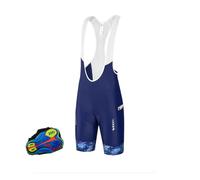 Cuissard Velo Homme VTT Sport Vélo Porter Vélo Séchage Rapide Respirant Rembourré Pro Team Cyclisme 20D Gel Pad Bib Shorts (Color : A, Size : 5XL)