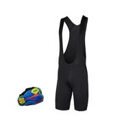 Cuissard Velo Homme VTT Sport Vélo Porter Vélo Séchage Rapide Respirant Rembourré Pro Team Cyclisme 20D Gel Pad Bib Shorts (Color : B, Size : 5XL)