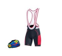 Cuissard Velo Homme VTT Sport Vélo Porter Vélo Séchage Rapide Respirant Rembourré Pro Team Cyclisme 20D Gel Pad Bib Shorts (Color : E, Size : 4XL)