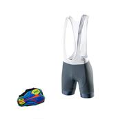 Cuissard Velo Homme VTT Sport Vélo Porter Vélo Séchage Rapide Respirant Rembourré Pro Team Cyclisme 20D Gel Pad Bib Shorts (Color : D, Size : S)