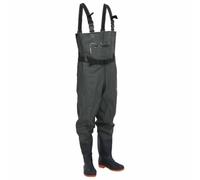 vidaXL Cuissardes avec bottes et ceinture vert foncé taille 41