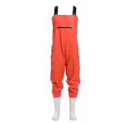 Cuissardes, cuissardes de pêche, Cuissardes unisexes légères et imperméables en PVC renforcé de nylon, semelle extérieure à crampons, boucle réglable, multicolores, plusieurs tailles(Orange,5)