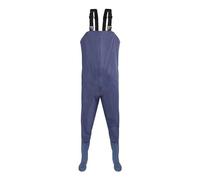 Cuissardes de poitrine pour homme imperméables et respirantes - Salopette de pêche légère avec bottes pour la pêche, le jardinage, la chasse et l'agriculture, noir foncé, 39 1/3 EU