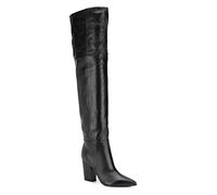Cuissardes pour Femmes, Cuissardes, Talons Épais Pointus, Bottes Longues De Grande Taille pour Quotidien, Loisirs, Shopping, 7,5 Cm / 2,95 Pouces,Marron,35 EU