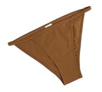 Cuissardes pour femmes grande taille string bikini taille sous-vêtements coupe haute dames sous-vêtements féminins sous-vêtements sexy coton, café, L