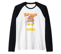 Cuisses épaisses et Vibrations effrayantes Chignon désordonné Femmes Halloween Manche Raglan