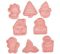 Cuissier de Noël Cutter 8pcs assorti 3D JEUCK COOKIES COOCHIES DE JUIGNE
