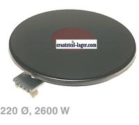 Cuisson 220mmØ 2600W 8mm Bord Massekochplatte Cuisinière Ego 1222463018