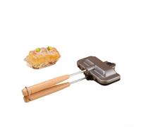 Cuisson à sandwich sans effort avec poêle en alliage d'aluminium qui dispose d'un chauffage double face et d'un intérieur anti-adhésif (aluminium)