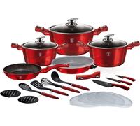 Cuisson Berlinger Haus ensemble de casseroles 22 Ele. Metallic Burgundy BH7180