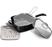 Cuisson Berlinger Haus Poele 24 cm avec panier et plaque vapeur 4 El. Black Pro BH6554