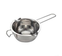 Cuisson double chaudière en acier inoxydable 304 pour faire fondre du chocolat et du beurre et du fromage, compatible avec cuisson au gaz, électrique et induction (304-600 ml)