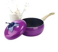 - Cuisson en forme de fruit, soupes avec couvercle | Pour cuisinières à induction et plaques de cuisson, cuisson de soupe au lait, spaghetti, rôti, mijoter