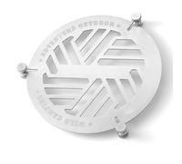 Cuisson en plein air pratique avec fonctions de transfert de chaleur uniformes Base stable Grille de cuisson à la vapeur adaptée pour les voyages d'ustensiles de cuisine