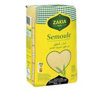 Cuisson rapide et texture parfaite pour vos couscous - ZAKIA Semoule Extra-Fine de blé dur de qualité supérieure, format familial 1kg - Lot de 3