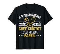 Cuistot C'est Presque Pareil Humour Chef Cadeau Cuisinier T-Shirt Graphique avec Valeur