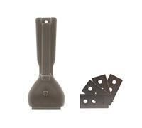 Cuisy - Grattoir pour Plaque Vitrocéramique/Induction et 5 Lames - Lot de 5 - Coloris Aléatoire