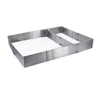 Cuisy KP5250 Cadre Rectangle + Séparateur Amovible Acier Inoxydable Largeur 20 a 37cm Longueur 23.5 a 44cm Hauteur 5cm
