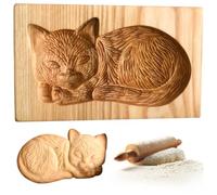Cuit à biscuits, moules à biscuits coupables biscuits à biscuits 3D tampon biscuit en bois sculpté cuisine bricolage bricolage bricosing artisanat forme de biscuit forme