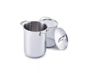 Cuit Asperges Inox + couvercle inox induction Chef D16 cm BEKA