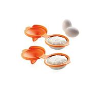 Cuit oeuf poché - LEKUE - Silicone X2 - Acier inoxydable - Facile à nettoyer - Multi-cuisson