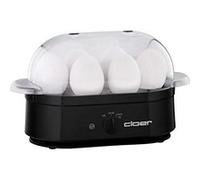 Cloer Cuiseur à œufs 6080 – jusqu'à 6 œufs, signal sonore, 350 W, boîtier plastique noir