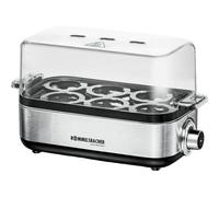 Rommelsbacher Cuiseur à œufs ER 600 – 1–6 œufs, dureté réglable, surveillance électronique, bol inox