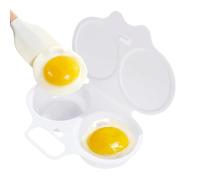 Cuit-œufs Micro-ondes Cuiseur Œufs Pochés Antiadhésif 2 Cavités | Bol Œuf Micro-ondable Rapide Cuisson, Camping, Petit-déjeuner, Sandwiches, Fromage, Hamburger, Restaurants, Hôtels