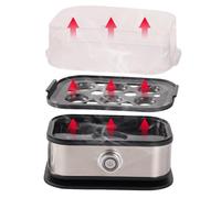 Cuit-Œufs Vapeur,Cuiseur Électrique 6 Emplacements avec Couvercle Transparent | Cuiseur Automatique avec Arrêt Sécurisé | Pour Œufs à la Coque Durs Omelette Sandwich - Maison Cuisine Voyage Camping