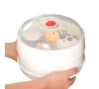 Cuit-Vapeur à Légumes pour Micro-Ondes, Plateau Vapeur Micro-ondes Avec Couvercle, Ustensile de Cuisson Résistant à la Chaleur pour Maison, Restaurant, Location, Dortoir, Entreprises