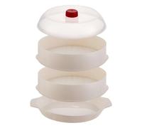 Cuit-Vapeur - Cuiseur Vapeur Double Étage Pour Cuisine,Ustensile de Cuisson pour Micro-ondes Riz Légumes Boulettes Maison Restaurant