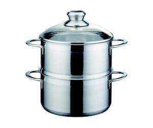 Cuit Vapeur Inox + Couvercle verre MIRAGE D20 GSW