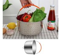 Cuit Vapeur Panier en Acier Inoxydable 5L Ziva, Poignée Silicone amovible, Convient aux multicuiseurs Tefal, Crock-Pot, Ninja Pot