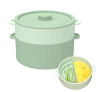 Cuit-Vapeur pour Micro-Ondes - Silicone Pliable Anti-Adhésif - Bol Alimentaire Cuit-Vapeur Micro-Ondes - pour Maison Dortoir Restaurant Préparation de Repas Stockage Légumes Pâtes Maïs