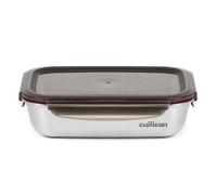 Cuitisan - Boite alimentaire rectangulaire en inox compatible au micro-ondes - 1900ml