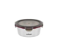 Cuitisan - Boite alimentaire ronde en inox compatible au micro-ondes - 640ml