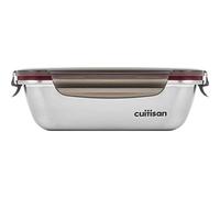 Cuitisan CandL (Flora) Boîte de conservation rectangulaire en acier inoxydable avec couvercle à clip, 18.4cmx13.0cmx6.0cm,580ml