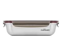 Boîte de conservation rectangulaire en inox 1900 ml compatible micro-ondes Cuitisan