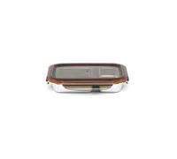 Boite de conservation rectangulaire compartimentée en inox 700 ml compatible micro-ondes Cuitisan