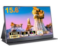 CUIUIC Ecran Portable, 15,6 Pouces 1920x1080 FHD Moniteur Portable IPS Full HD USB-C Deuxieme Ecran PC Double Hautparleur Intégré avec HDMI Type C, pour PC,Mac,Xbox,PS (15,6 Pouces, Beu)
