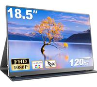 CUIUIC Écran Portable 18,5 Pouces, 120 Hz 1080p IPS écran Portable pour Ordinateur Portable, Moniteur de Voyage avec HDR 100% sRGB VESA, deuxième écran pour Ordinateur Portable, PS5, Xbox, téléphone